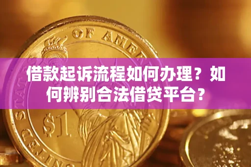 武汉借款起诉流程如何办理？如何辨别合法借贷平台？
