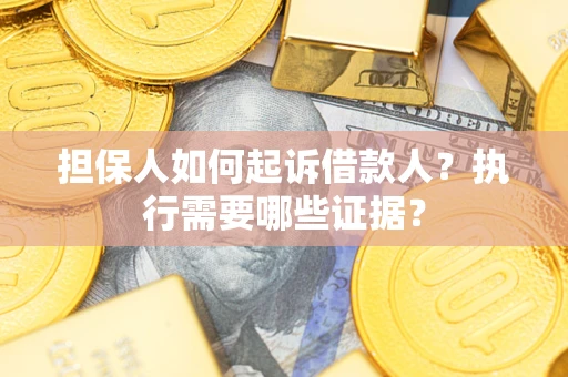 武汉担保人如何起诉借款人？执行需要哪些证据？