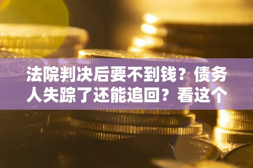 武汉法院判决后要不到钱？债务人失踪了还能追回？看这个方法！