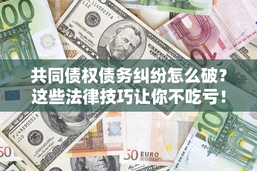 武汉共同债权债务纠纷怎么破？这些法律技巧让你不吃亏！