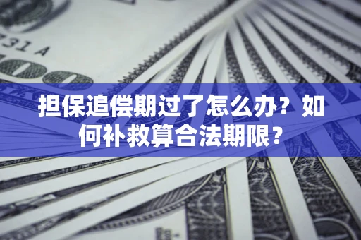 武汉担保追偿期过了怎么办？如何补救算合法期限？