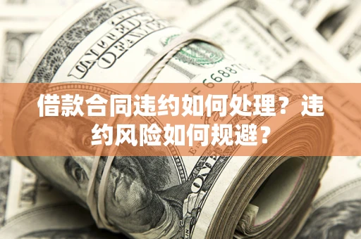 武汉借款合同违约如何处理？违约风险如何规避？