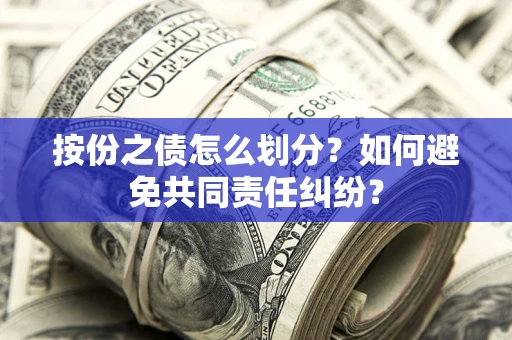 武汉按份之债怎么划分？如何避免共同责任纠纷？