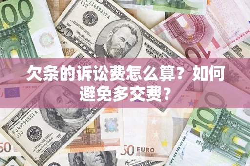 武汉欠条的诉讼费怎么算？如何避免多交费？