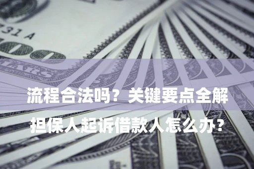 武汉

担保人起诉借款人怎么办？流程合法吗？关键要点全解析