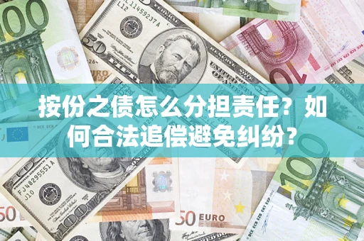 武汉按份之债怎么分担责任？如何合法追偿避免纠纷？